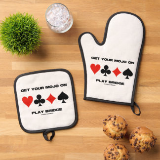 Ensemble De Gant De Cuisine Et De Manique Faites Tourner Votre Mojo En Jouant Au Bridge Cons