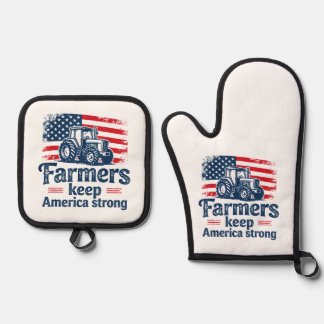 Ensemble De Gant De Cuisine Et De Manique Farmers Market Support Your Local Pig Farmer Ranch