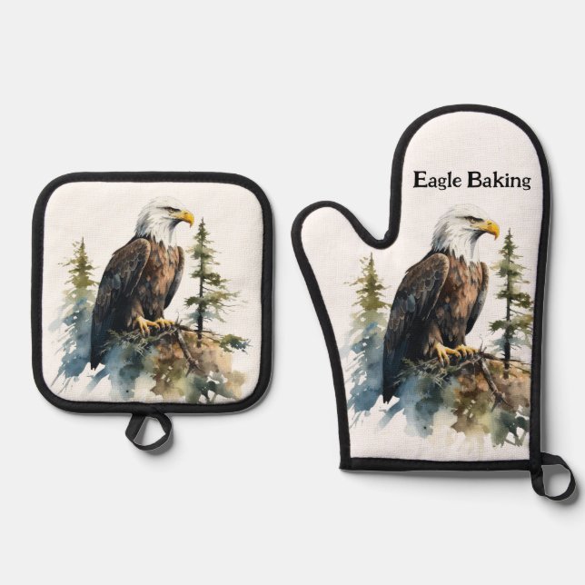 Ensemble De Gant De Cuisine Et De Manique Four Mitt & Pot Holgers Aigle Baking Nature (Recto)