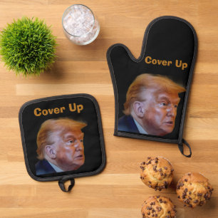 Ensemble De Gant De Cuisine Et De Manique Gant de cuisine et protège-poêle Trump/Disimulatio