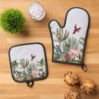 Ensemble De Gant De Cuisine Et De Manique Gants de cuisine et dessous de plat ensemble Tropi