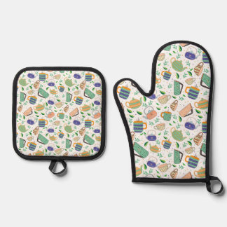 Ensemble De Gant De Cuisine Et De Manique Gants de four et Poignées de casserole