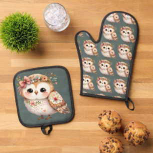 Ensemble De Gant De Cuisine Et De Manique Gants de four et porte-pots