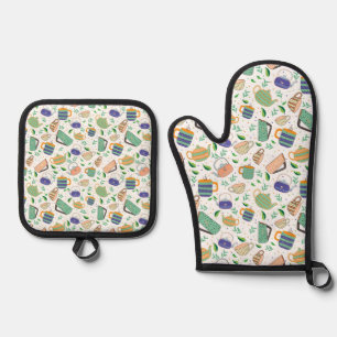 Ensemble De Gant De Cuisine Et De Manique Gants de four et porte-pots