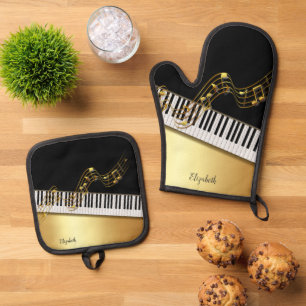Ensemble De Gant De Cuisine Et De Manique Gants de four et porte-pots