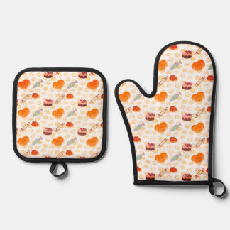 Ensemble De Gant De Cuisine Et De Manique Gâteaux Croissants Buns Sacs de tuyauterie Broches