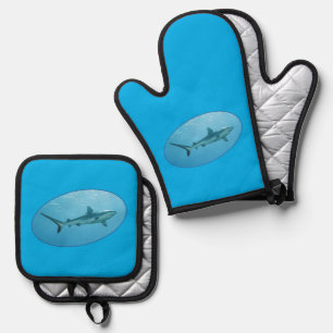 Ensemble De Gant De Cuisine Et De Manique Grey Reefshark, Yap Island - Design photographique