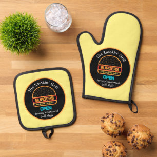 Ensemble De Gant De Cuisine Et De Manique Grillmaster Grillmaster BBQ
