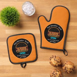 Ensemble De Gant De Cuisine Et De Manique Grillmaster Grillmaster BBQ