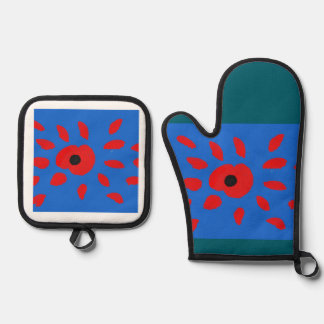 Ensemble De Gant De Cuisine Et De Manique Hello Poppy