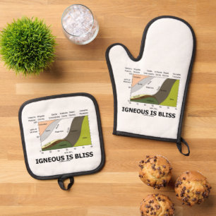 Ensemble De Gant De Cuisine Et De Manique Igneous est Bliss Silica Content Geology Humour