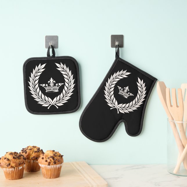 Ensemble De Gant De Cuisine Et De Manique Impériale  (In situ (suspendu))