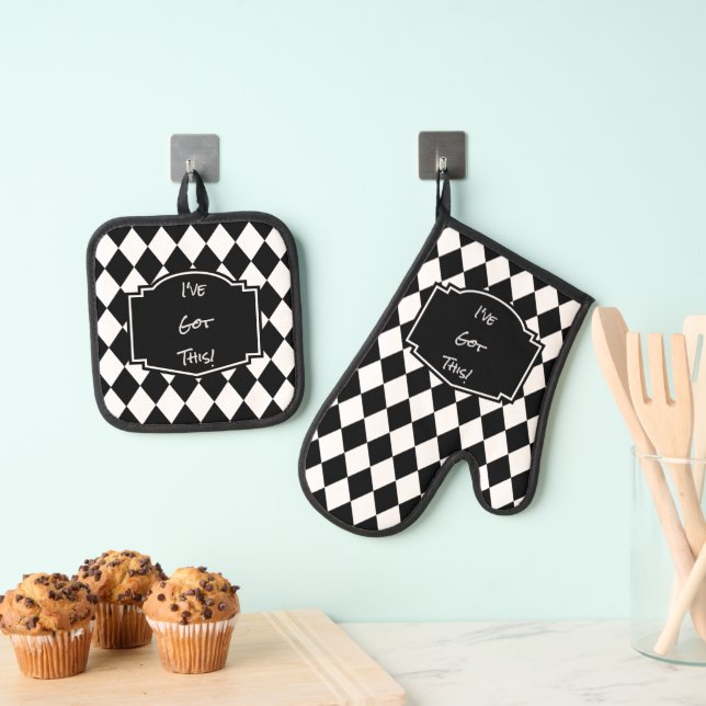 Ensemble De Gant De Cuisine Et De Manique J'ai ça ! (In situ (suspendu))