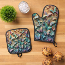 Jardin de papillons iridescent