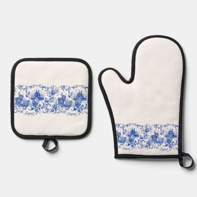ENSEMBLE DE GANT DE CUISINE ET DE MANIQUE K01 (Recto)