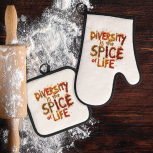 Ensemble De Gant De Cuisine Et De Manique La diversité est le sel de la vie - Espace sûr