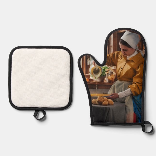 Ensemble De Gant De Cuisine Et De Manique la lechera de santomera (Recto)