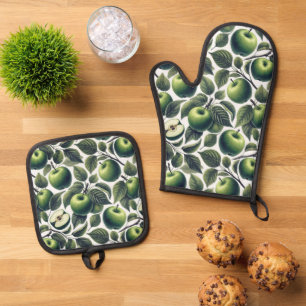 Ensemble De Gant De Cuisine Et De Manique Les Pommes d'Eden