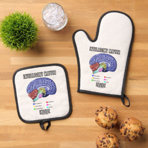Ensemble De Gant De Cuisine Et De Manique Matière intelligente à l'intérieur de l'Humour cér