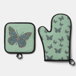 Ensemble De Gant De Cuisine Et De Manique Monarque marocain