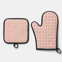 Motif géométrique en treillis rose