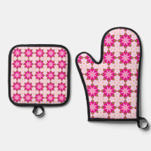 Motif Mosaïque à Pétales Roses