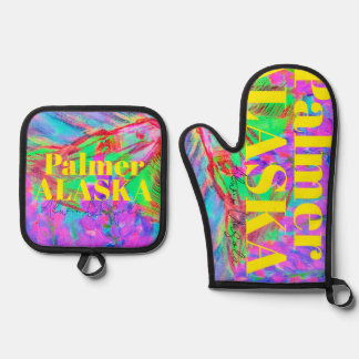 Ensemble De Gant De Cuisine Et De Manique Oven Mitt and Pot Holder