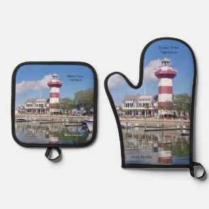 Ensemble De Gant De Cuisine Et De Manique Phare de Harbor Town