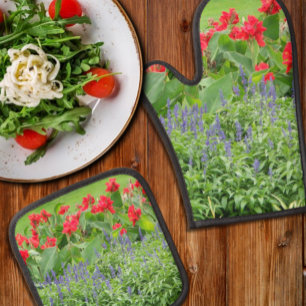 Ensemble De Gant De Cuisine Et De Manique Photo personnalisée