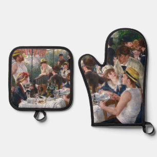 Ensemble De Gant De Cuisine Et De Manique Pierre-Auguste Renoir - Déjeuner de la fête nautiq