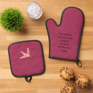 Ensemble De Gant De Cuisine Et De Manique Porte-citron Aristotle Décor pour la maison Four &