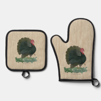 Ensemble De Gant De Cuisine Et De Manique Porte-pots et Mitt au four