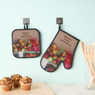 Ensemble De Gant De Cuisine Et De Manique Prix Fruit Foire Pays Personnalisé