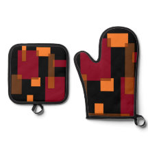 Résumé géométrique Rouge Orange Brown Noir