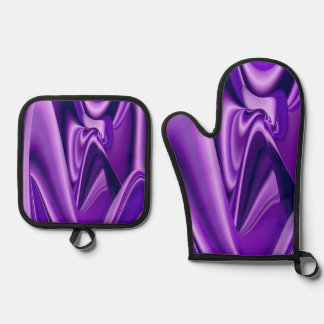 Ensemble De Gant De Cuisine Et De Manique Rêves d'arc-en-ciel violet