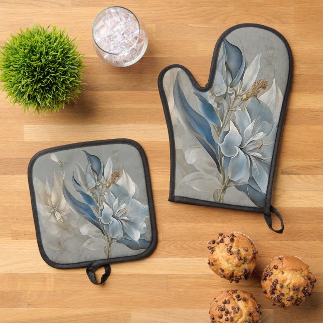 Ensemble De Gant De Cuisine Et De Manique Salacia (Salacia Oven Mitt & Pot Holder Set
)