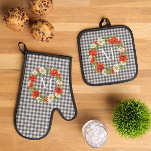 Ensemble De Gant De Cuisine Et De Manique Serpies Et Fesses Chic Personnalisées