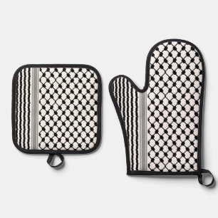Ensemble De Gant De Cuisine Et De Manique Serviette