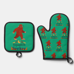 Ensemble De Gant De Cuisine Et De Manique Squatch Seeker gros pied