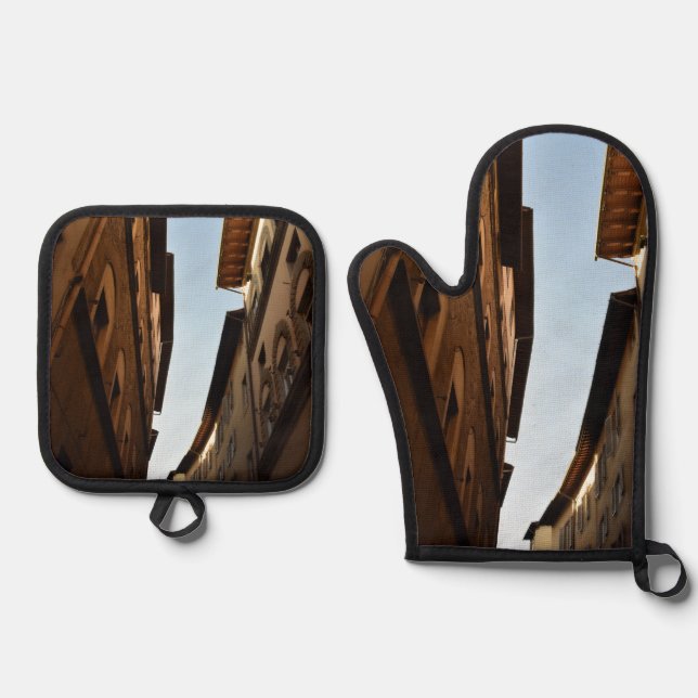 Ensemble De Gant De Cuisine Et De Manique Sun-kissed Street (Recto)