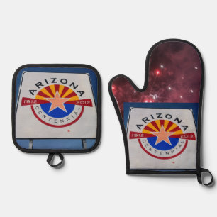 Ensemble De Gant De Cuisine Et De Manique Symbole de l'État de l'Arizona