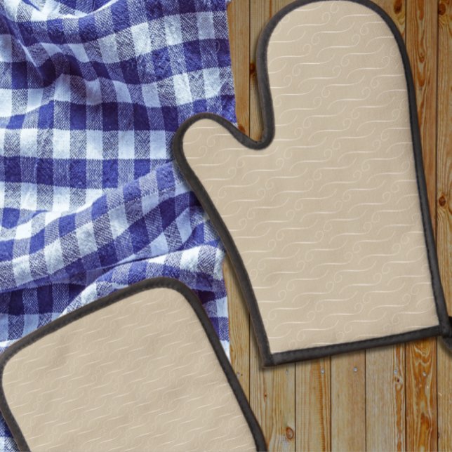 Ensemble De Gant De Cuisine Et De Manique Taupe (Créateur téléchargé)