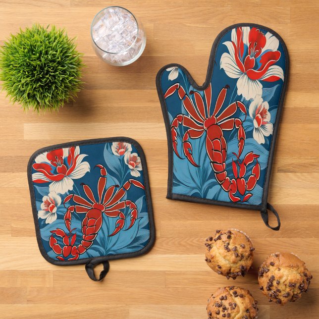 Ensemble De Gant De Cuisine Et De Manique Taweret (Taweret Oven Mitt & Pot Holder Set
)