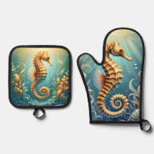 Un élégant hippocampe nageant sous l'eau