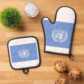 ENSEMBLE DE GANT DE CUISINE ET DE MANIQUE #UNITEDNATIONS