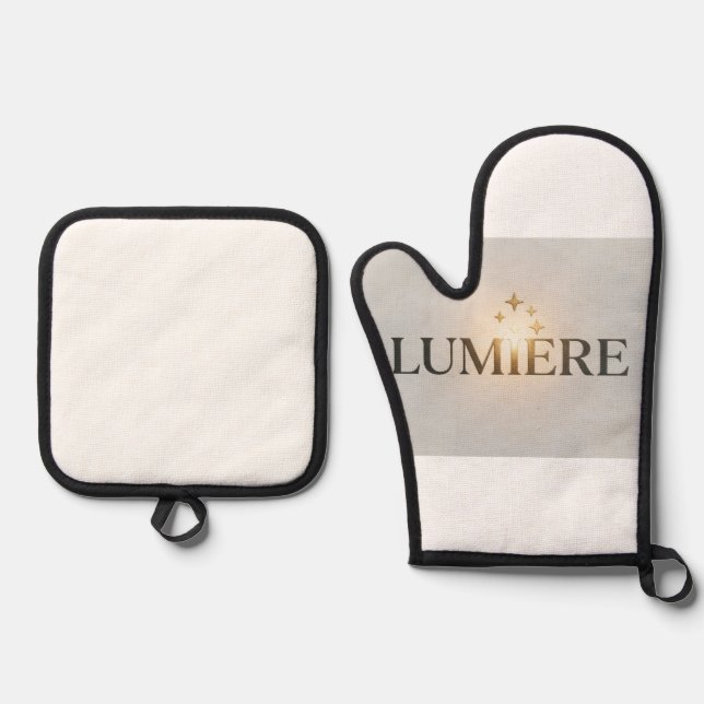 ENSEMBLE DE GANT DE CUISINE ET DE MANIQUE VASOS  (Recto)