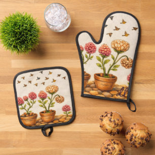 Ensemble De Gant De Cuisine Et De Manique Vol de l'Espoir