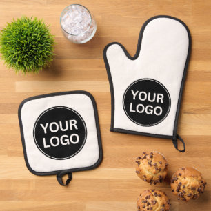 Ensemble De Gant De Cuisine Et De Manique Votre Logo Votre Slogan Professionnel