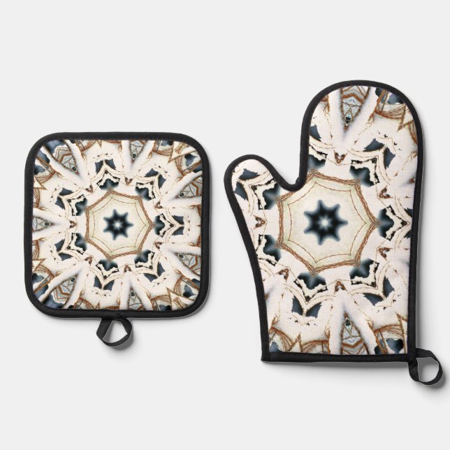 Ensemble De Gant De Cuisine Et De Manique Web (Recto)