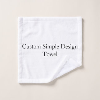 ensemble de gant de toilette simple personnalisé p